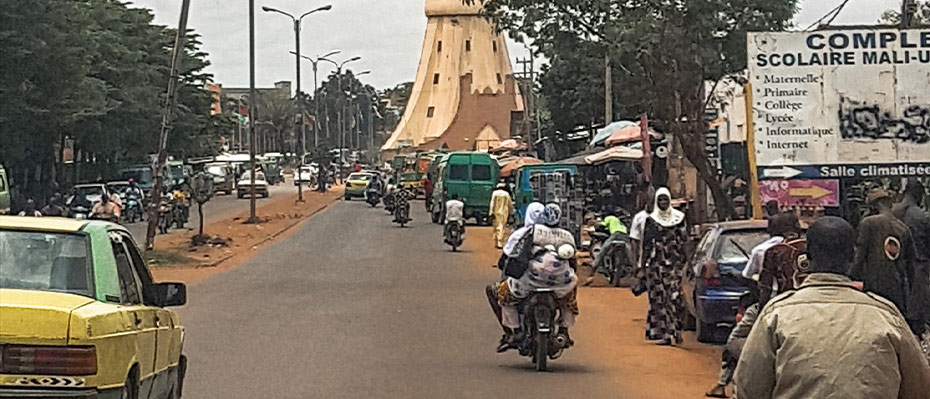 A street scene in Mali